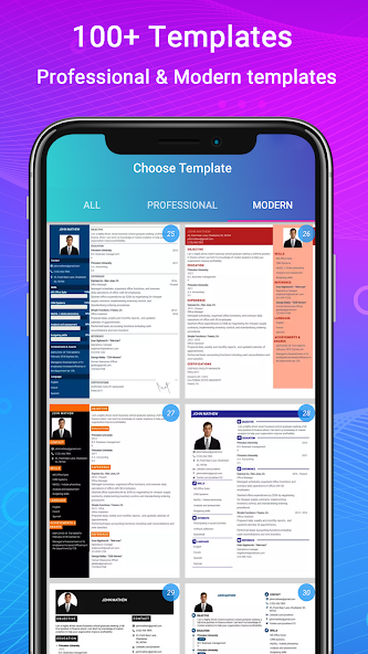 Free ATS Friendly CV Maker Online app interface showcasing resume and cover letter creation.