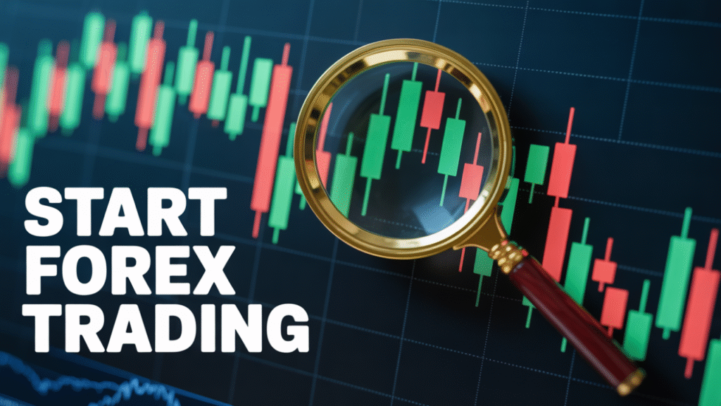 Beginner learning the forex market basics.