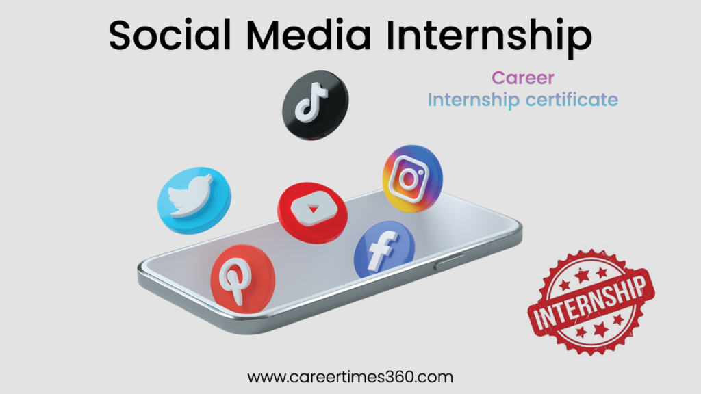 Social Media Marketing Intern working on laptop managing news content and social media platforms remotely