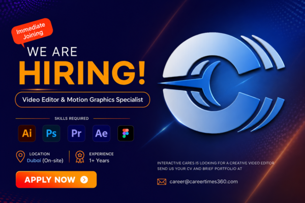 Video Editor and Motion Graphics Specialist Job Vacancy in Dubai UAE