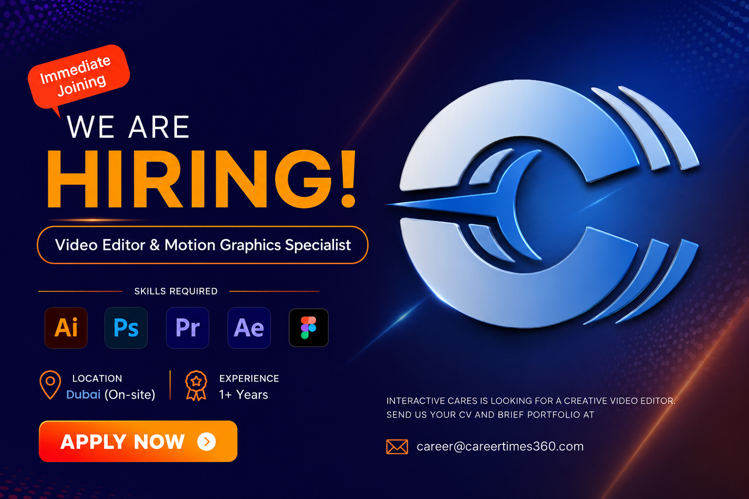 Video Editor and Motion Graphics Specialist Job Vacancy in Dubai UAE